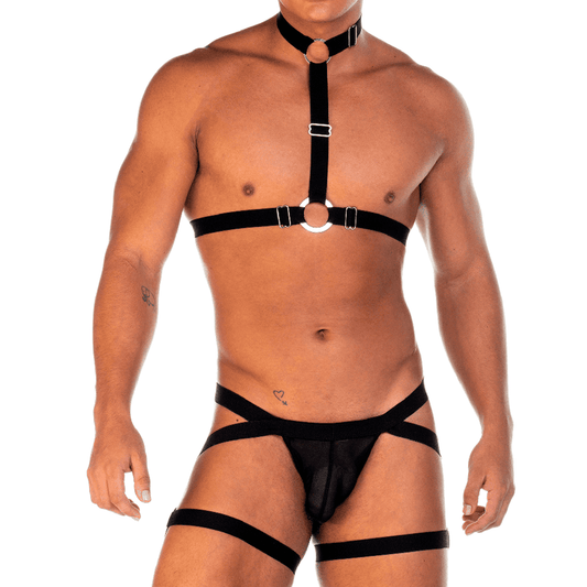 2 FETICHE BLACK HARNESS - Gigo Underwear & MensWear