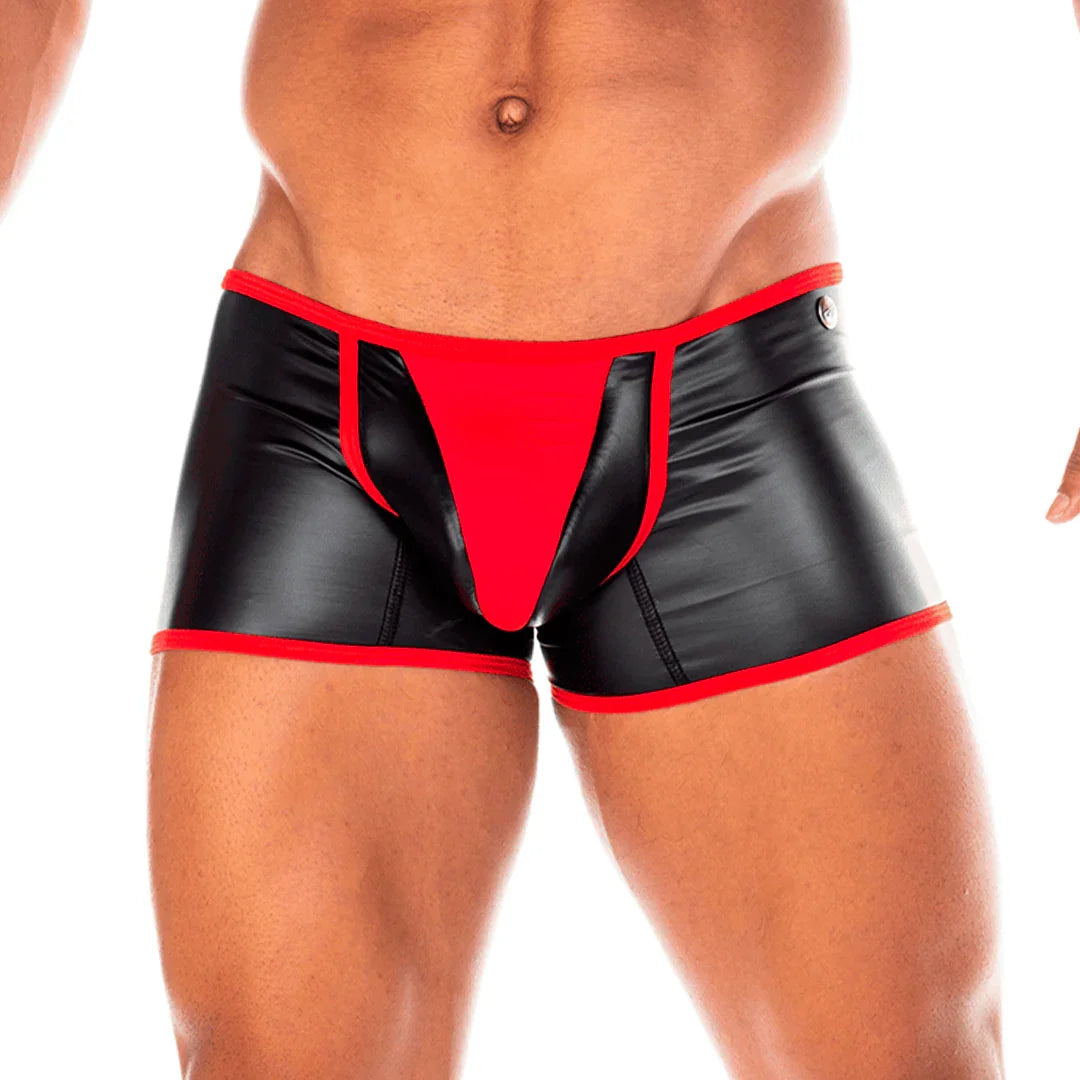 2 Fetiche Red Trunk on model by Gigo Underwear