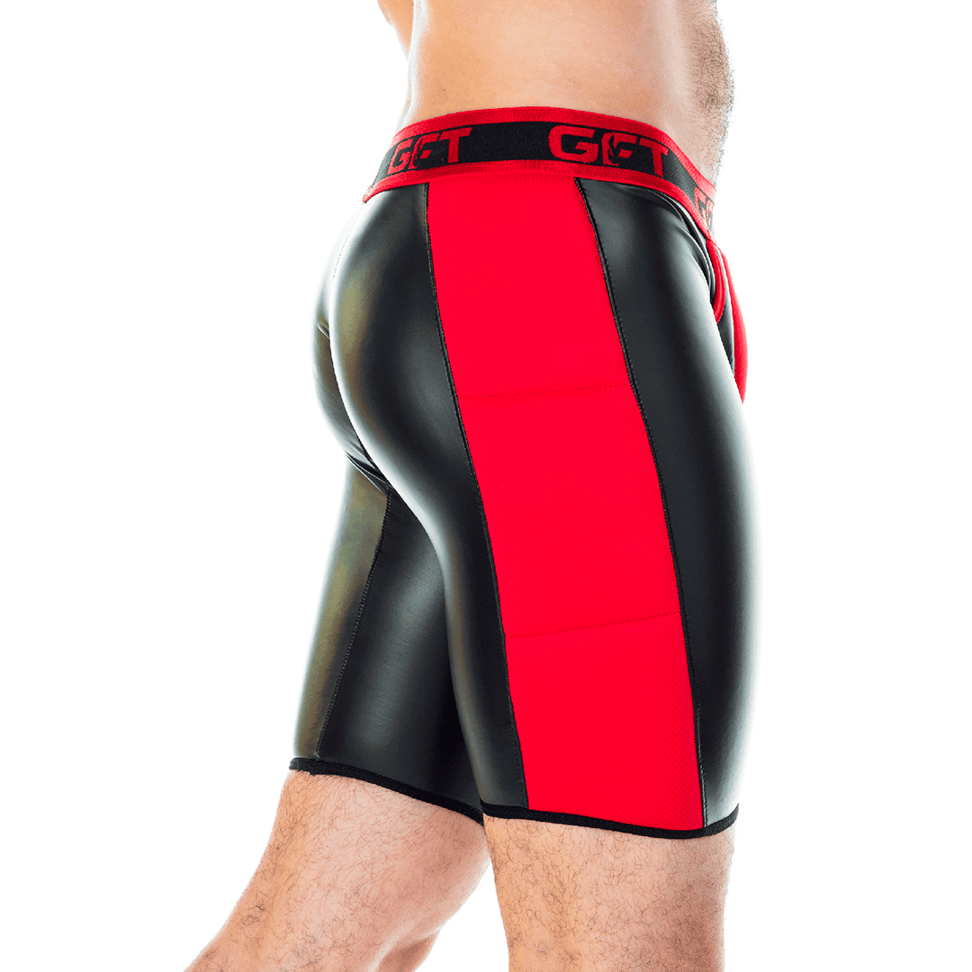2 FETICHE RED ZIPPER TRUNK LONG - Gigo Underwear & MensWear