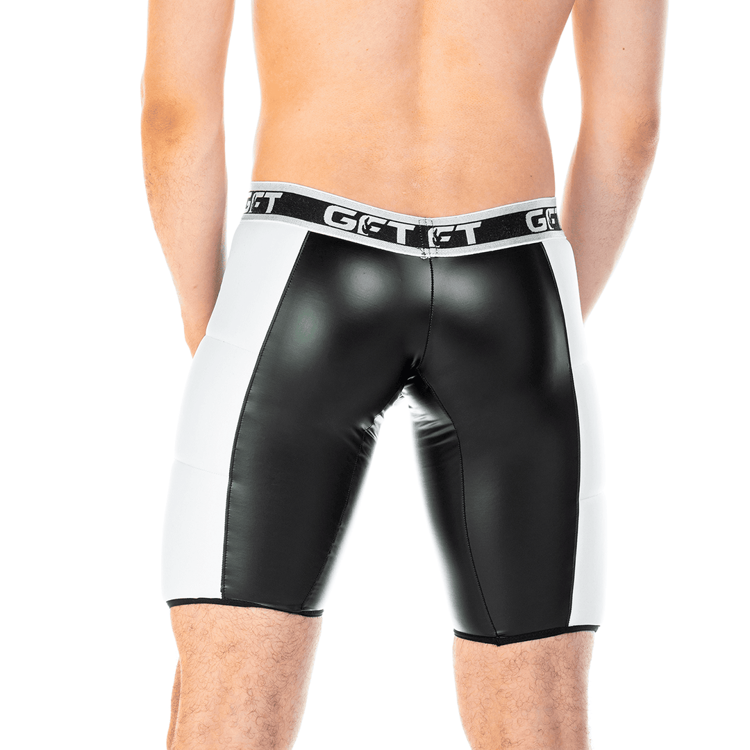 2 FETICHE WHITE ZIPPER TRUNK LONG - Gigo Underwear & MensWear