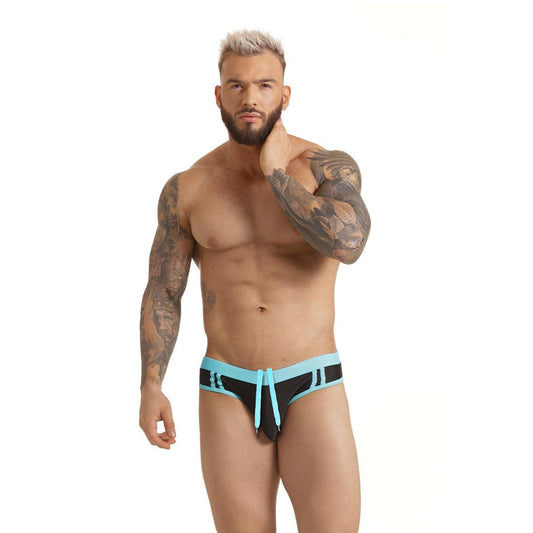 ACTIVE BLACK BLUE SWIM BRIEF - Gigo Underwear & MensWear