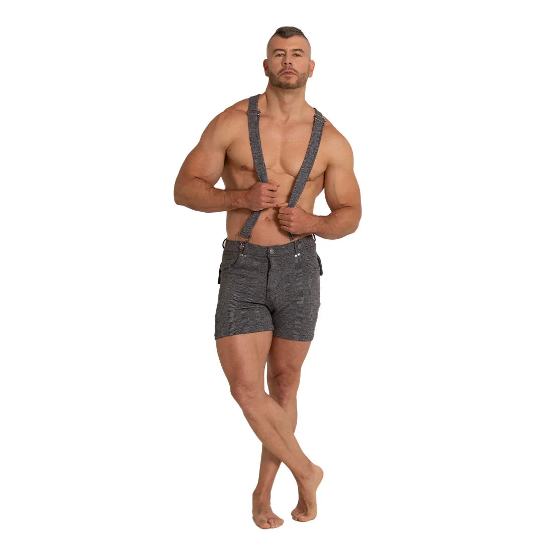 Aventurer Black Square Short on model by Gigo Underwear