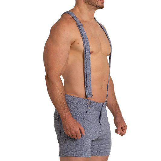 Aventurer Blue Square Short front view by Gigo Underwear
