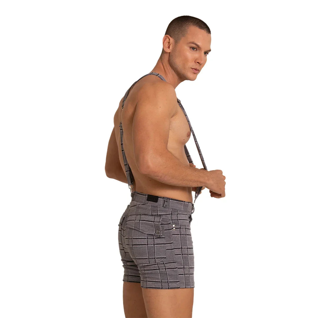 Aventurer Gray Square Short on model by Gigo Underwear
