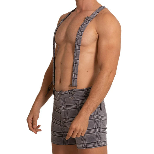 Aventurer Gray Square Short front view by Gigo Underwear