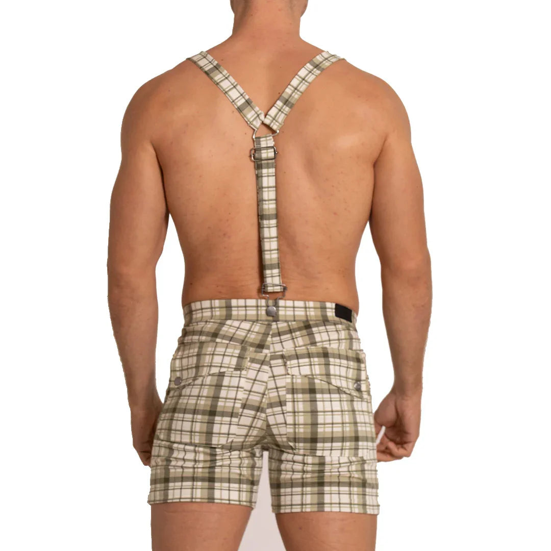 Aventurer Green Square Short back view by Gigo Underwear