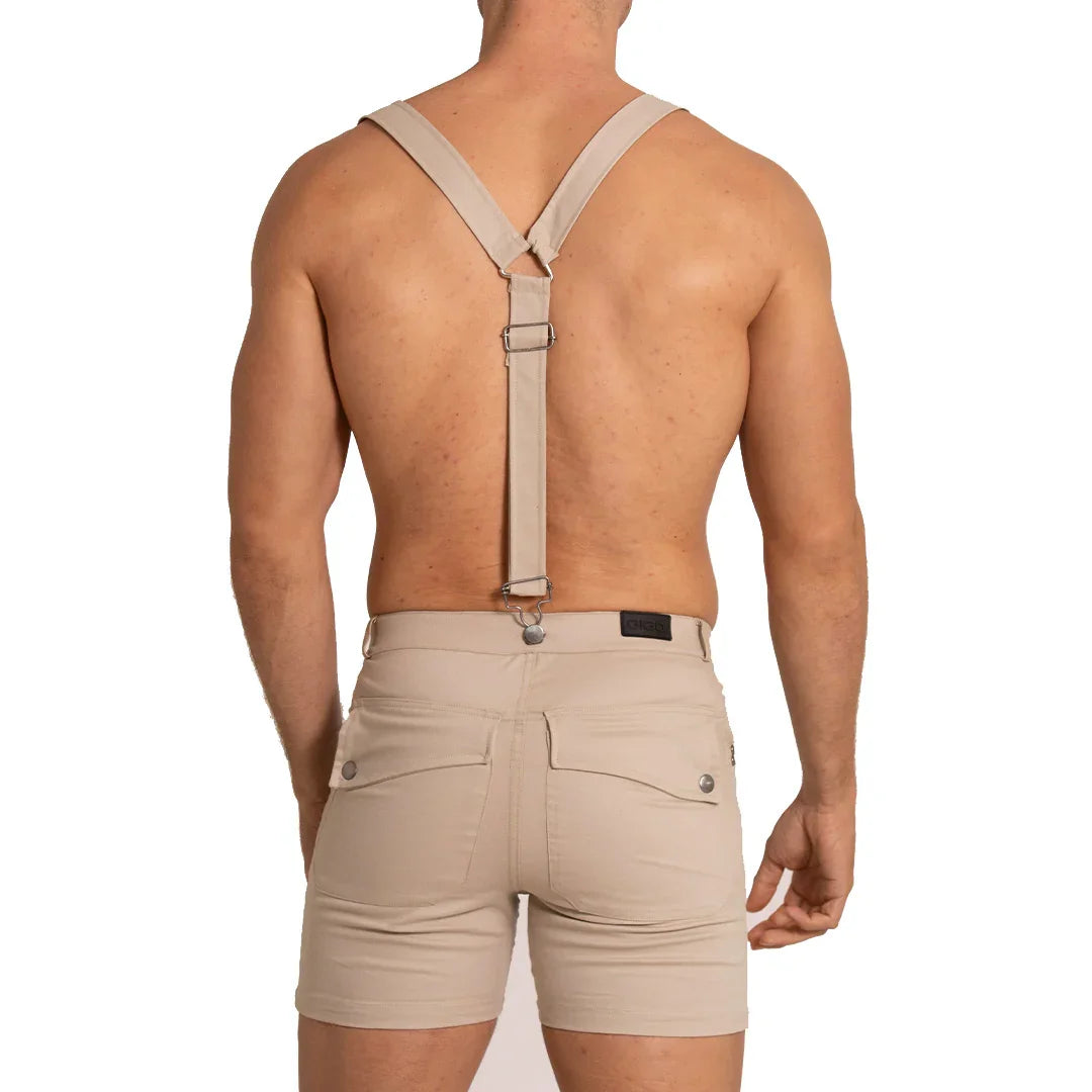 Aventurer Khaki Short on model by Gigo Underwear