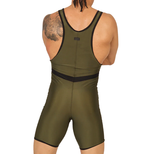 Boxing Green Body back view by Gigo Underwear