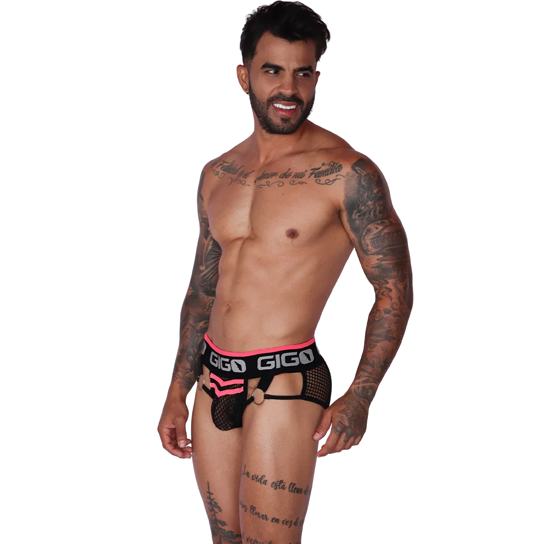 Boox Fuchsia Brief on model by Gigo Underwear