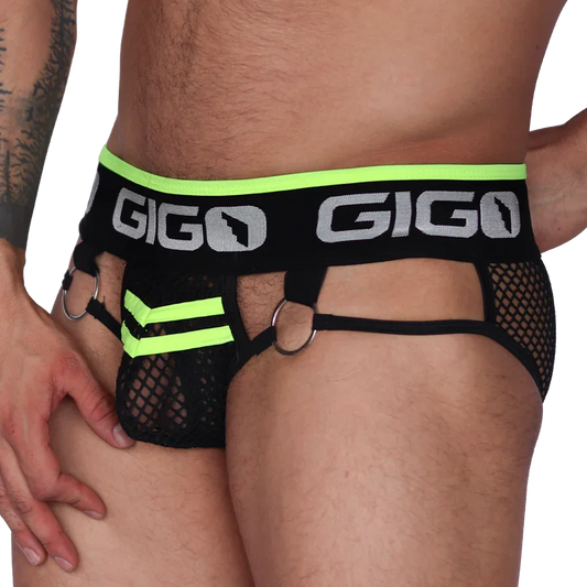 Boox Yellow Brief front view by Gigo Underwear