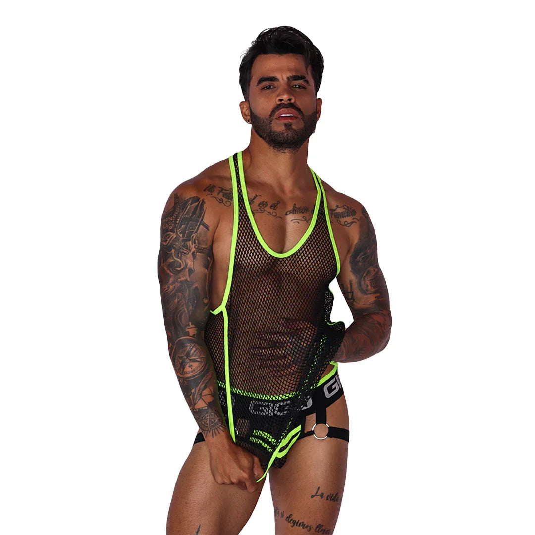 Boox Yellow Tank on model by Gigo Underwear
