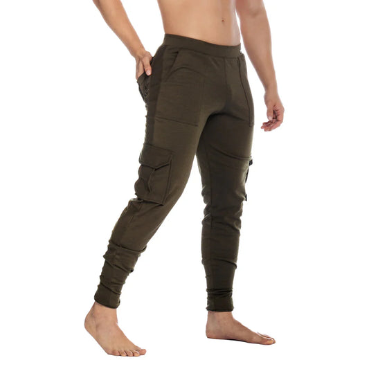 Cargo Green Sportpants front view by Gigo Underwear