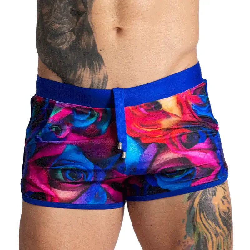 Carnations Beachwear back view by Gigo Underwear