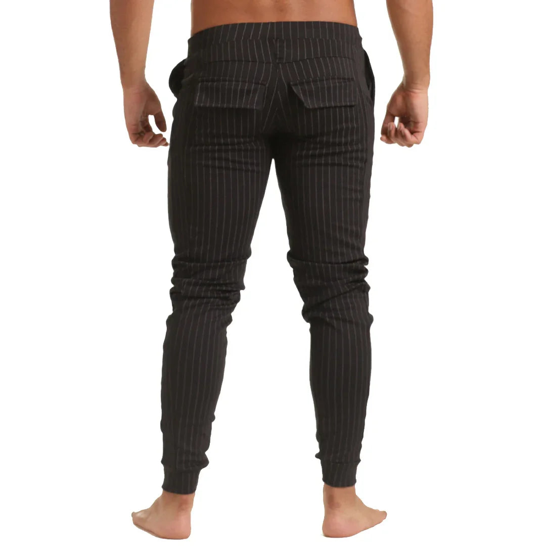 Casual Black Sportpants back view by Gigo Underwear