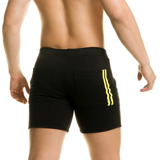 Chari Black Short front view by Gigo Underwear