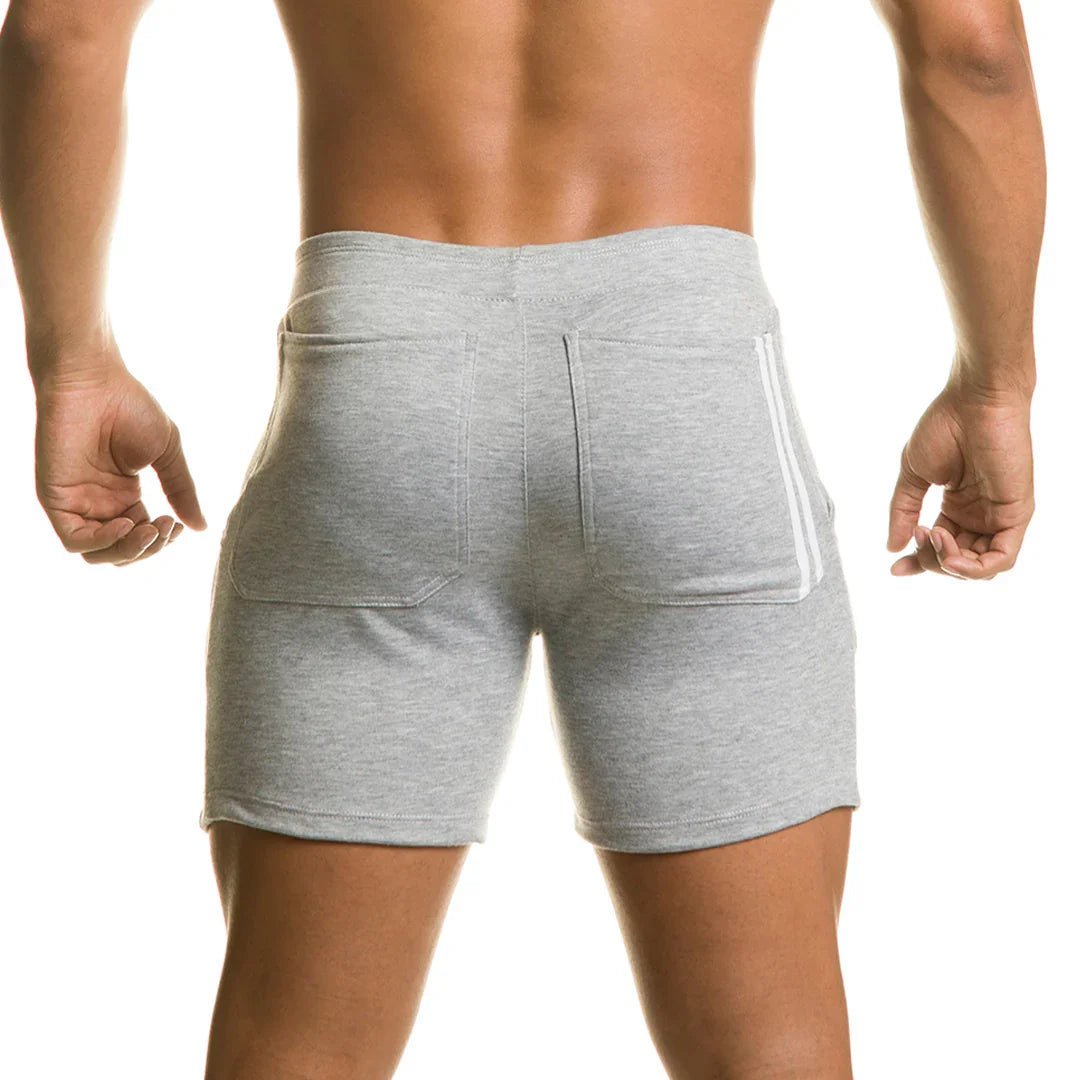 Chari Gray Short back view by Gigo Underwear