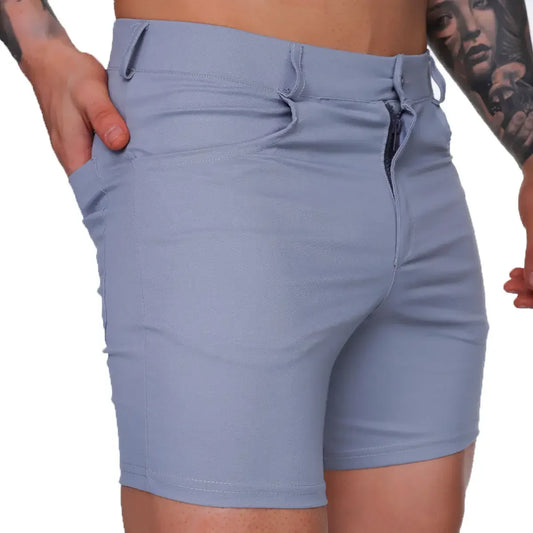 Classic Forever Gray Short front view by Gigo Underwear