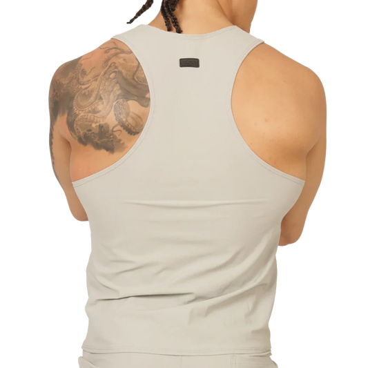 Club Gray Tank front view by Gigo Underwear