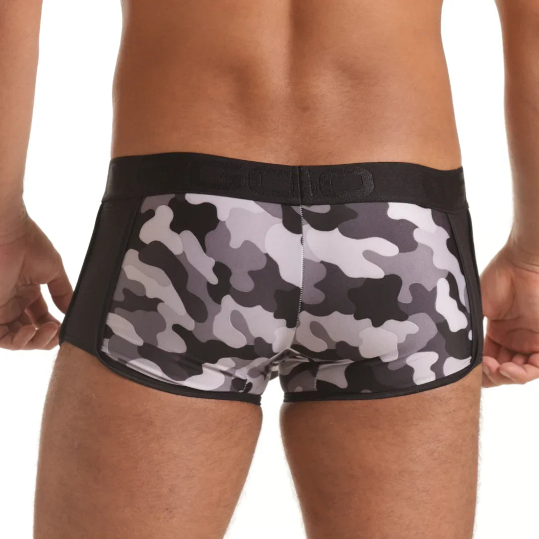 Combat Gray Trunk back view by Gigo Underwear