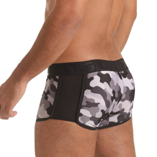 Combat Gray Trunk front view by Gigo Underwear