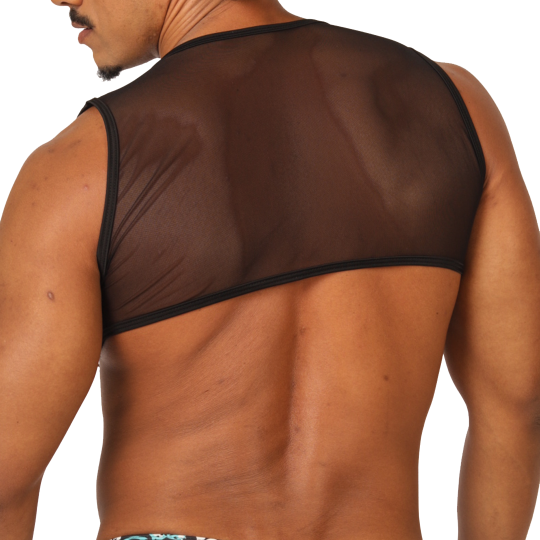 COMICS VEST HARNESS - Men's Fetish Harness with Bold Design