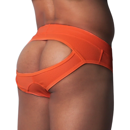 Cookie Orange Brief Jock front view by Gigo Underwear