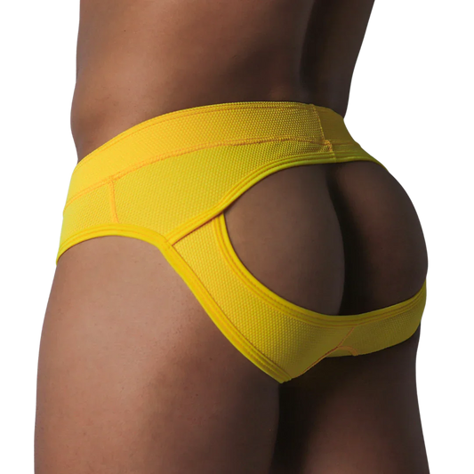 Cookie Yellow Brief Jock front view by Gigo Underwear