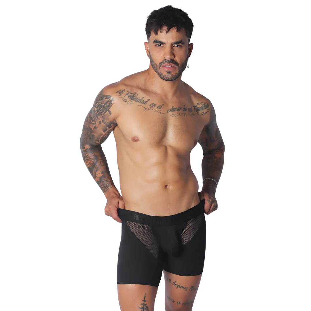 Cosmopolitan Black Trunk back view by Gigo Underwear