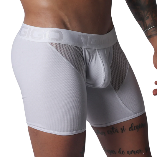 Cosmopolitan White Trunk front view by Gigo Underwear