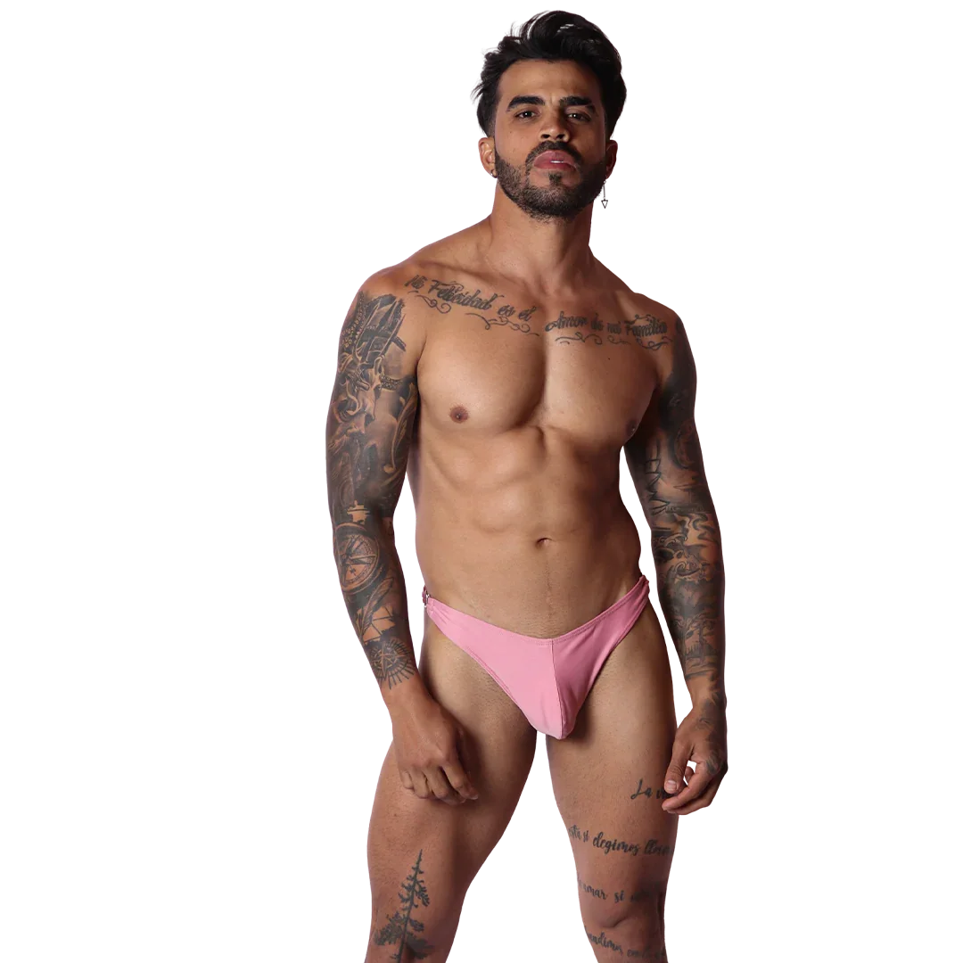 Dinamic Pink Swim G String on model by Gigo Underwear