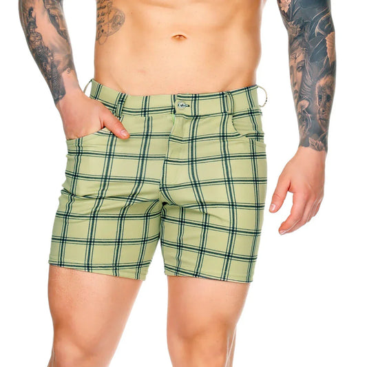 Dynasty Olive Short front view by Gigo Underwear