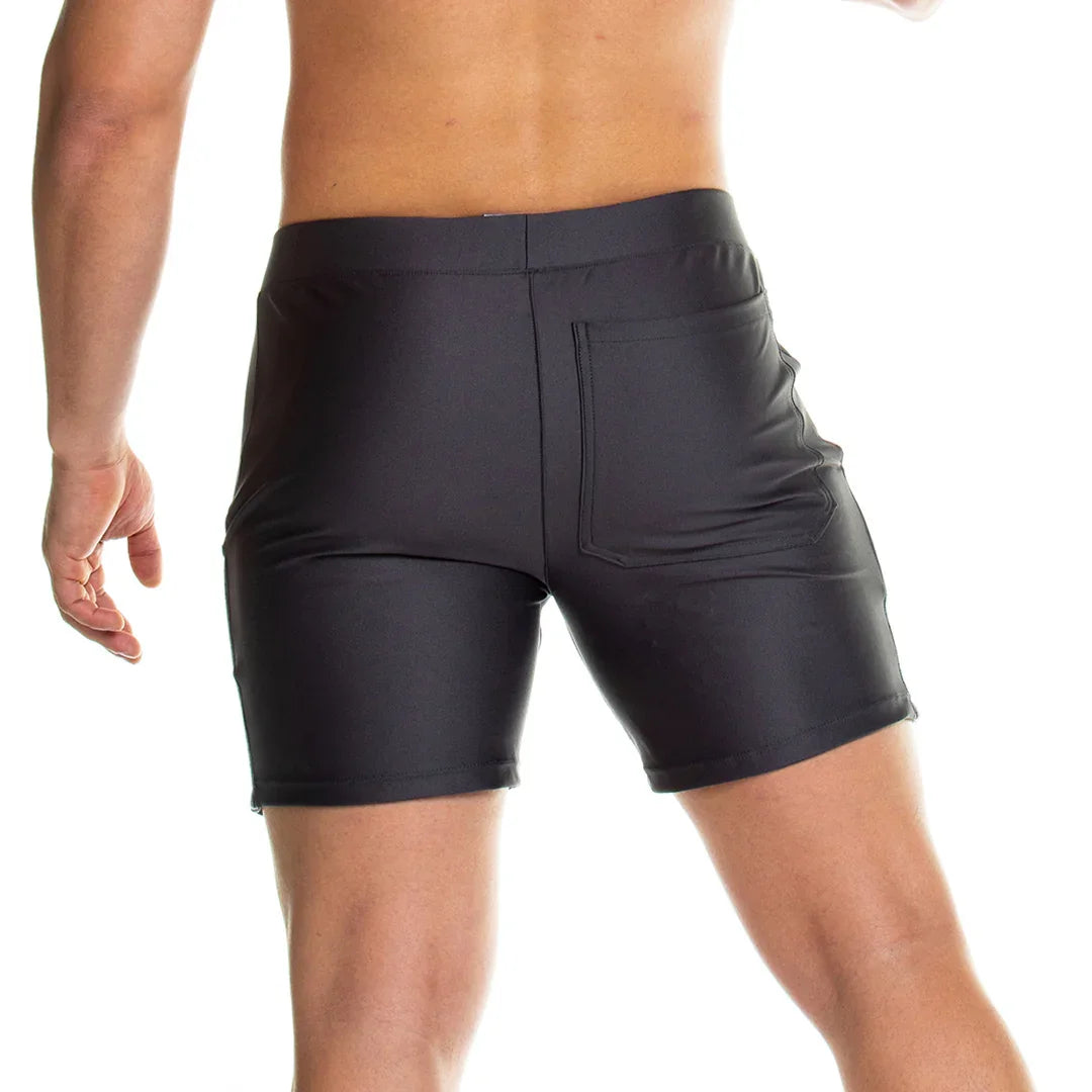 Energetic Gray Short back view by Gigo Underwear