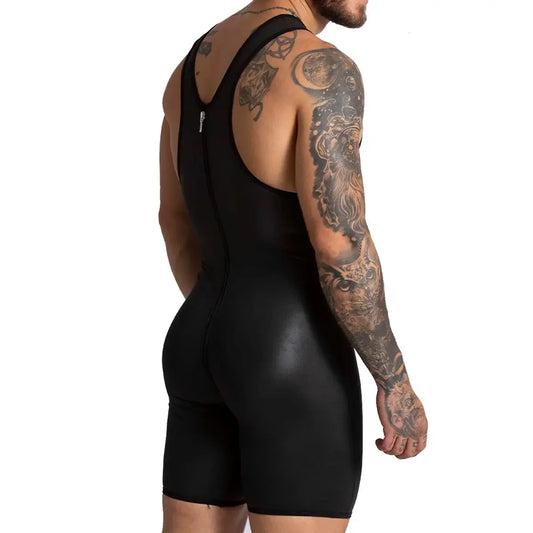 F Fetish Blue Body front view by Gigo Underwear