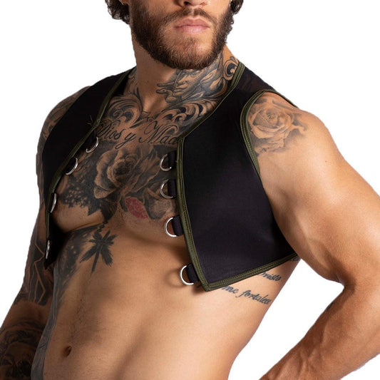 F FETISH GREEN HARNESS - Gigo Underwear & MensWear