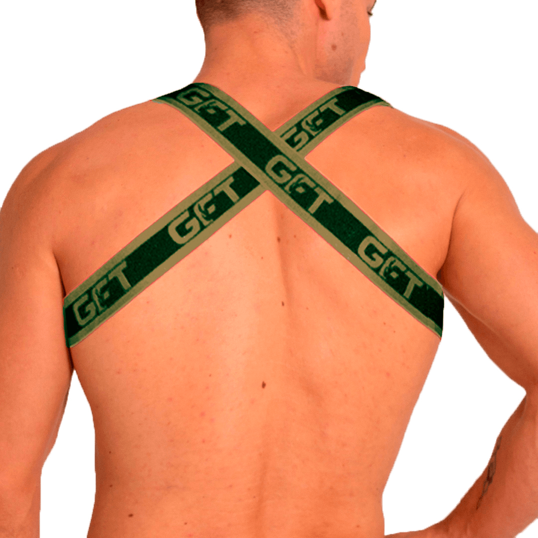 FETICHE GREEN HARNESS - Gigo Underwear & MensWear