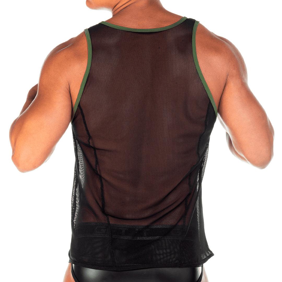 2 FETICHE GREEN TANK - Gigo Underwear & MensWear