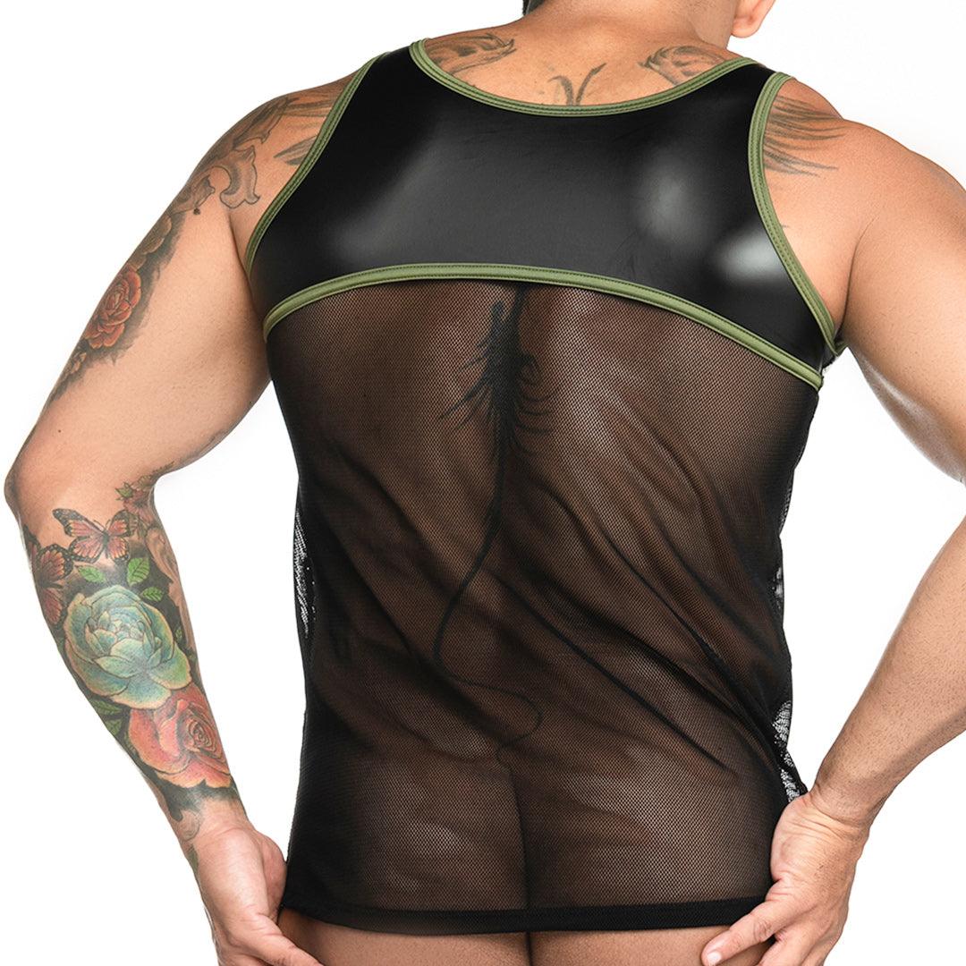 FETICHE GREEN TANK - Gigo Underwear & MensWear
