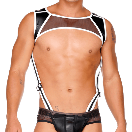 FETISH WHITE HARNESS - Gigo Underwear & MensWear