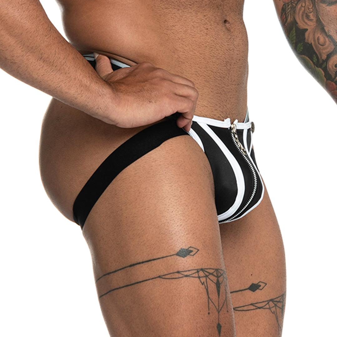 FETICHE WHITE ZIPPER JOCKSTRAP - Gigo Underwear & MensWear