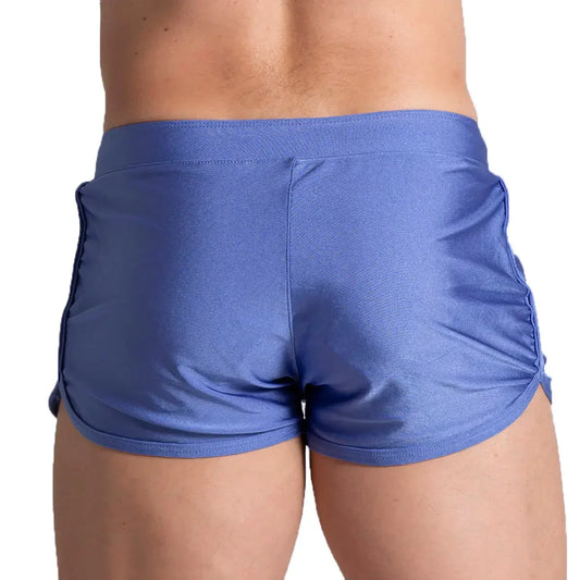 Flashing Blue Beachwear front view by Gigo Underwear