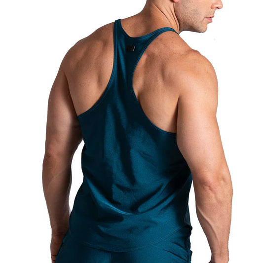 Flashing Green Tank front view by Gigo Underwear