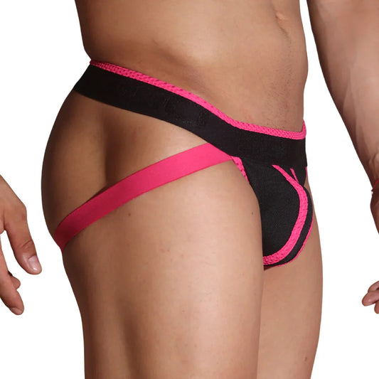 Flux Fuchsia Jockstrap front view by Gigo Underwear