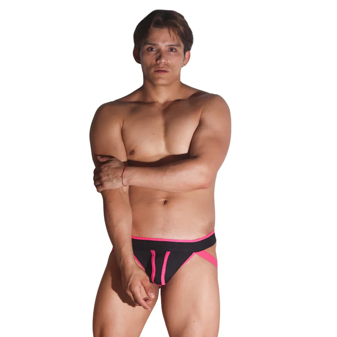 Flux Fuchsia Jockstrap on model by Gigo Underwear