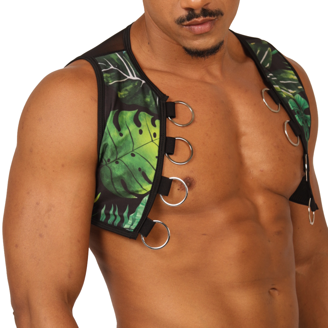 FOREST VEST HARNESS - Men's Fetish Harness with Bold Design