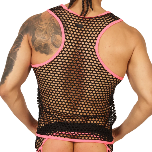 Fresh Fuchsia Tank front view by Gigo Underwear