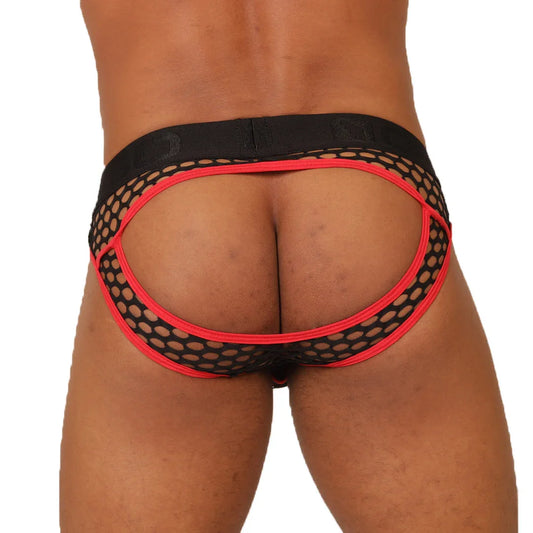 Fresh Red Brief Jock front view by Gigo Underwear