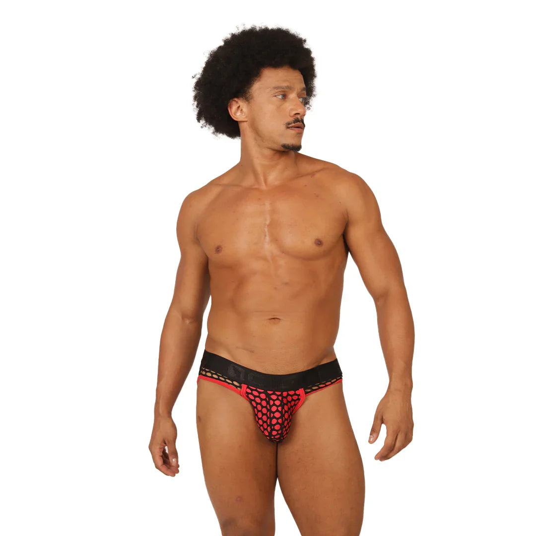 Fresh Red Brief Jock back view by Gigo Underwear