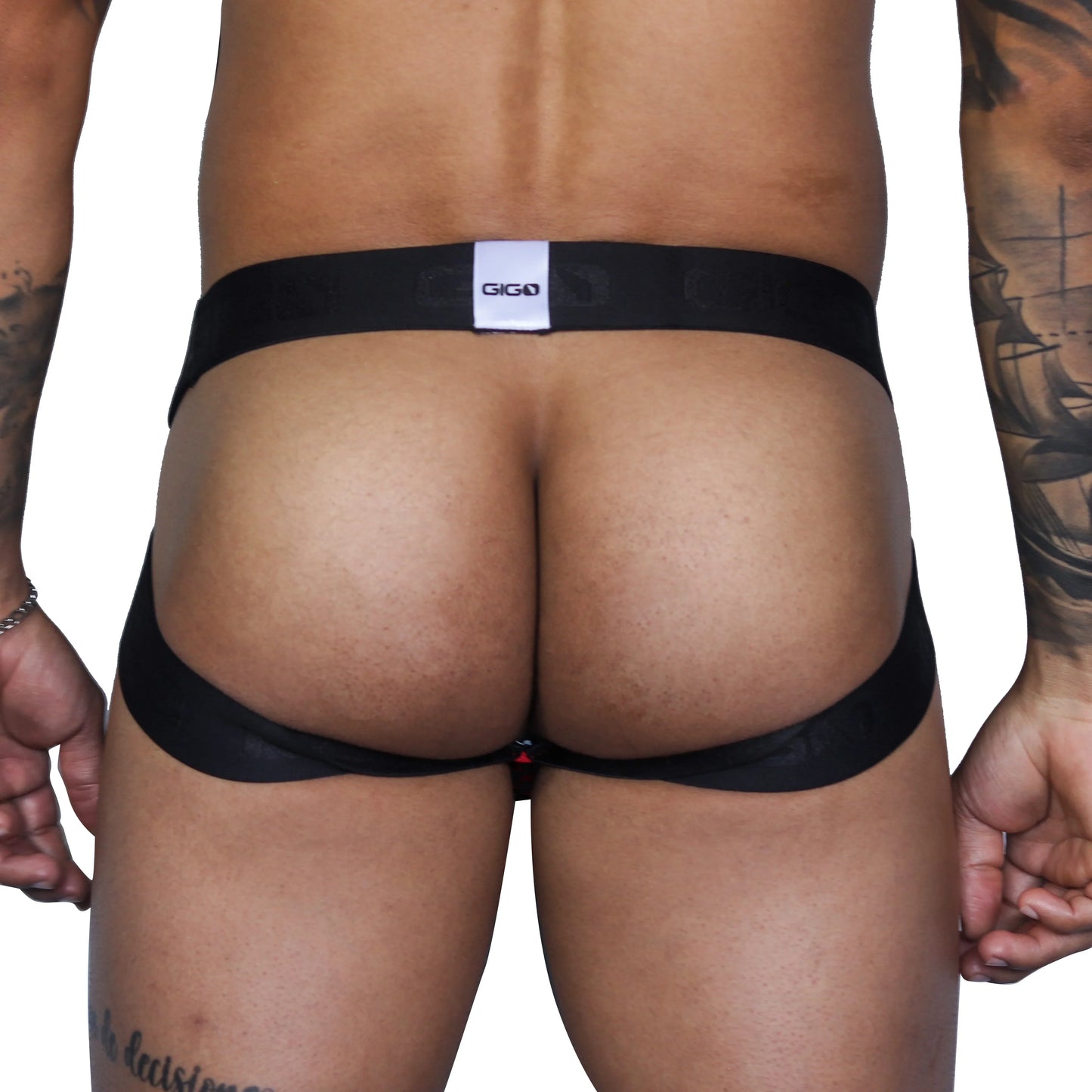 Fresh Red Jockstrap back view by Gigo Underwear