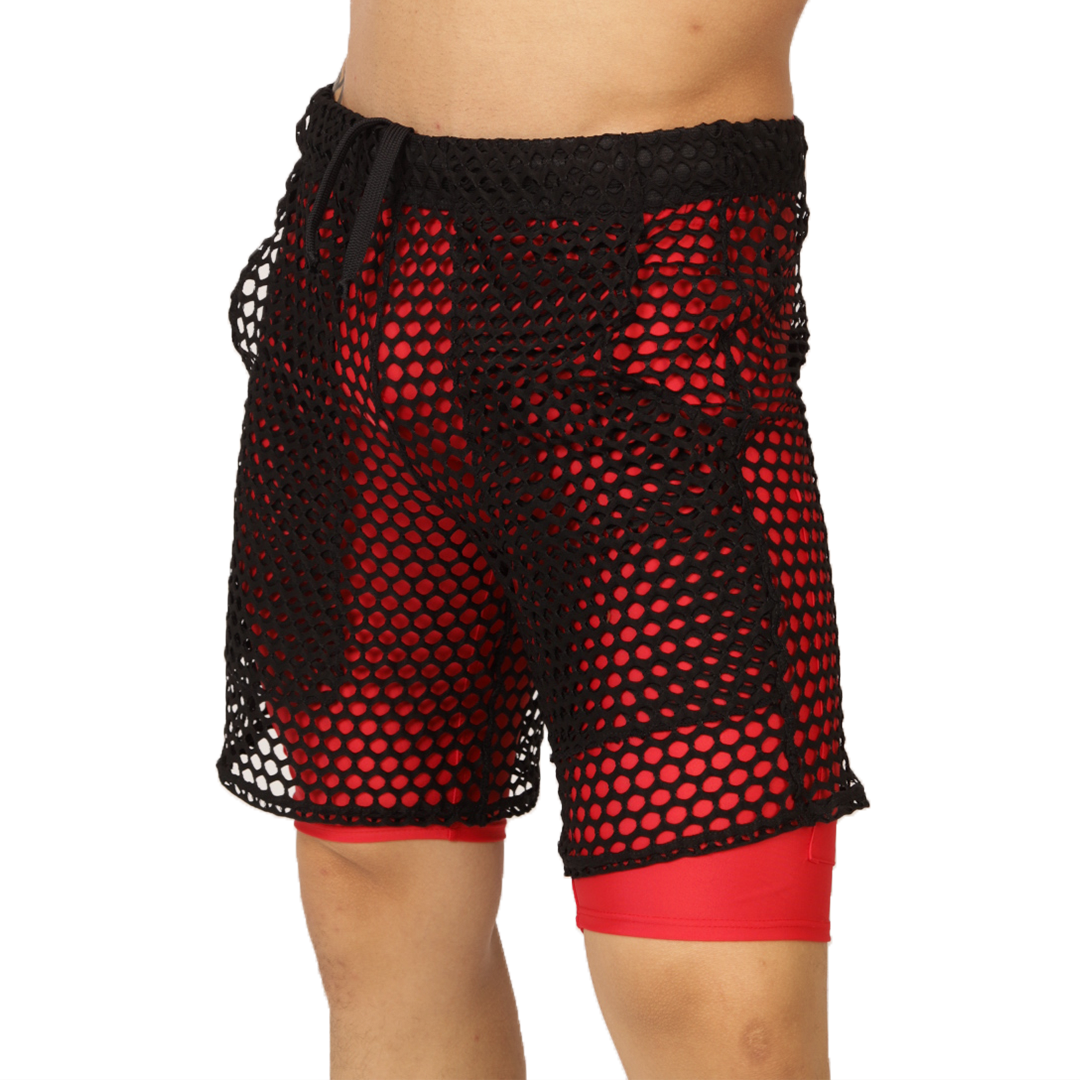 FRESH RED SHORT - Bold Men's Brief with Contrasting Waistband