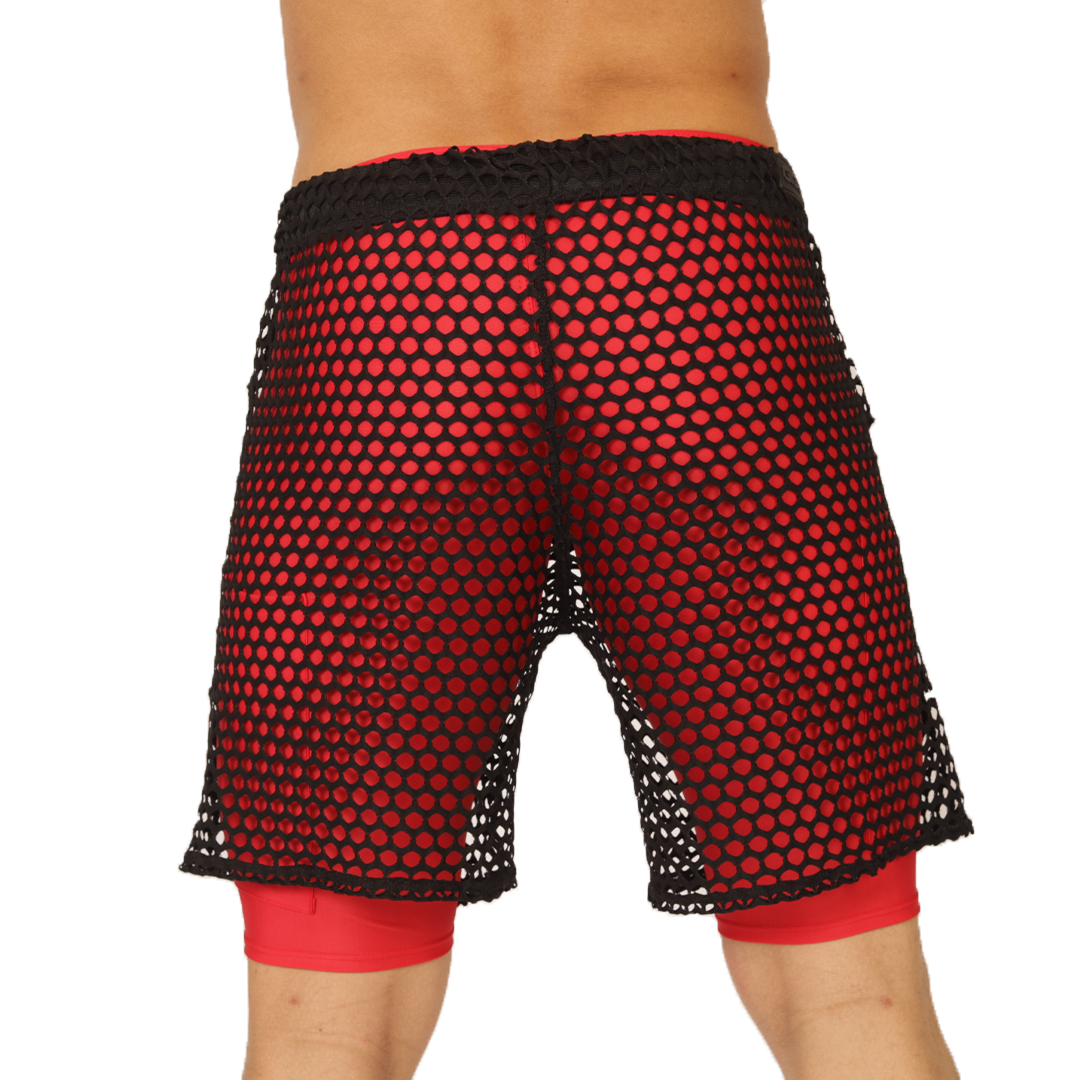 FRESH RED SHORT - Bold Men's Brief with Contrasting Waistband